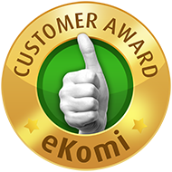 Нагороджено золотим знаком якості eKomi!